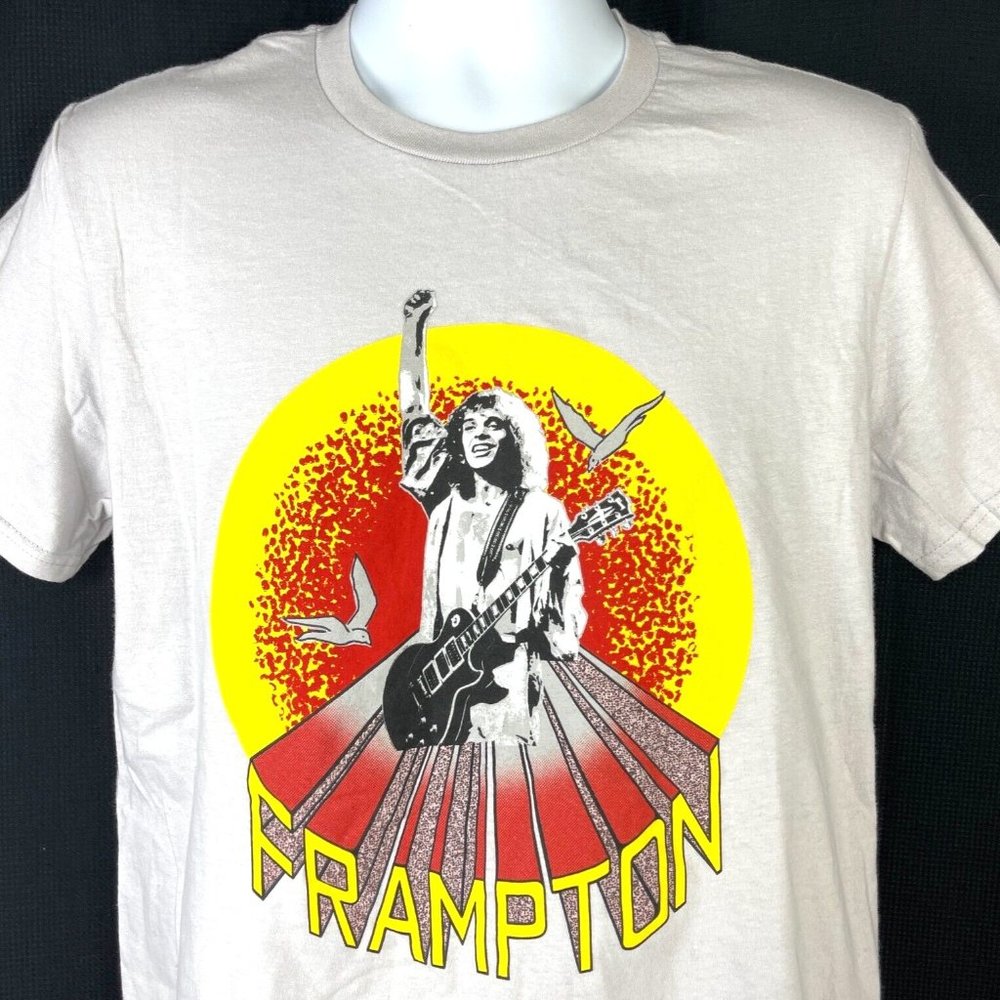 Peter Frampton 70s Rock Guitar Retro Throwback M T-Shirt Medium 39x28